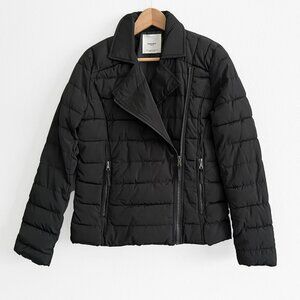 MANGO Moto Quilted Jacket Black size XS
